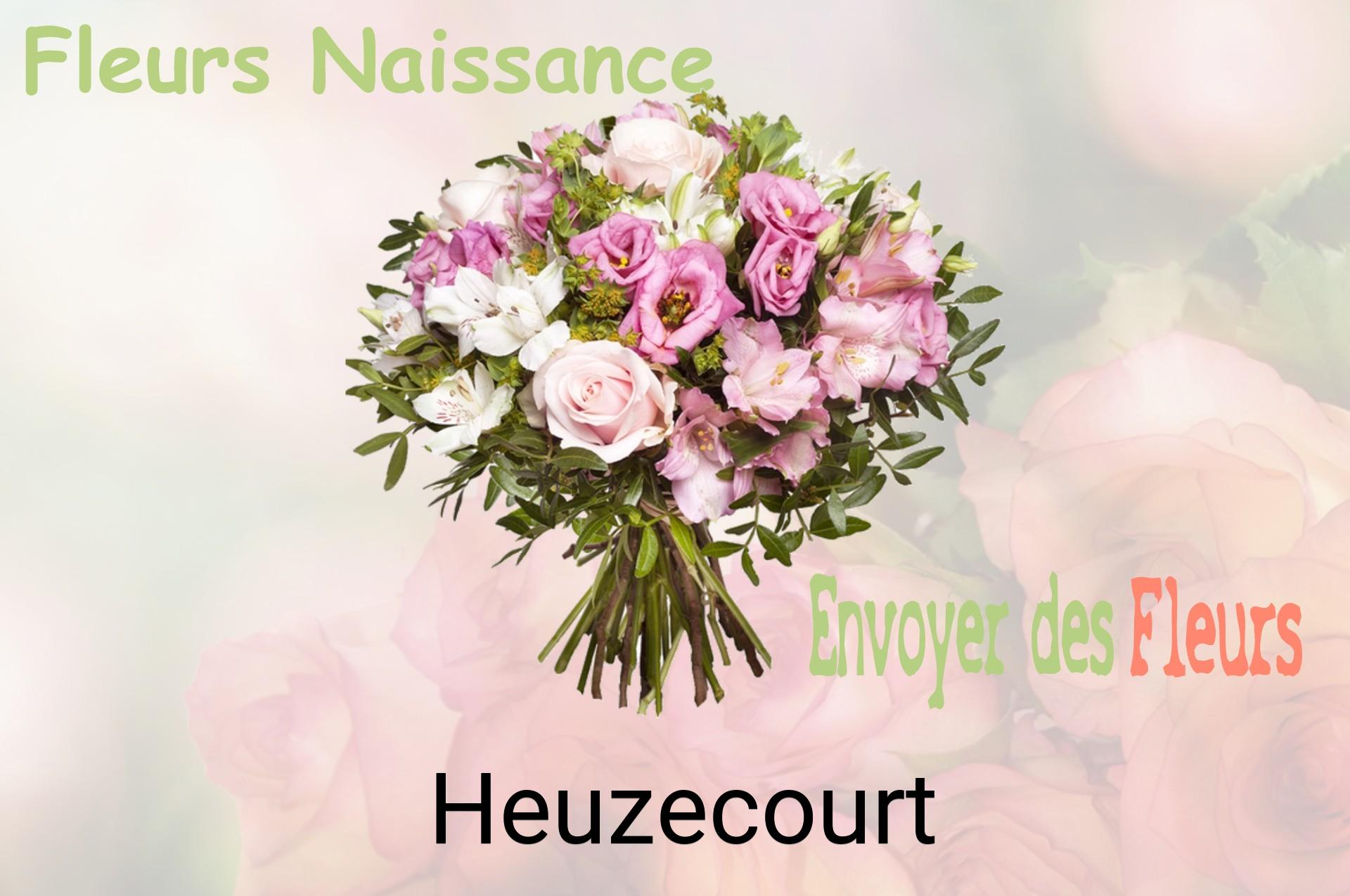 Bouquet de fleurs de naissance livré à Heuzecourt